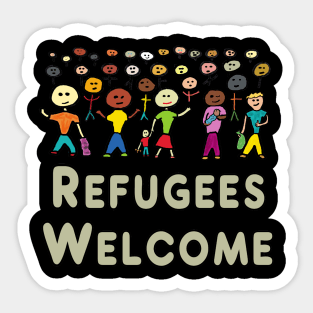 Refugees Welcome Sticker